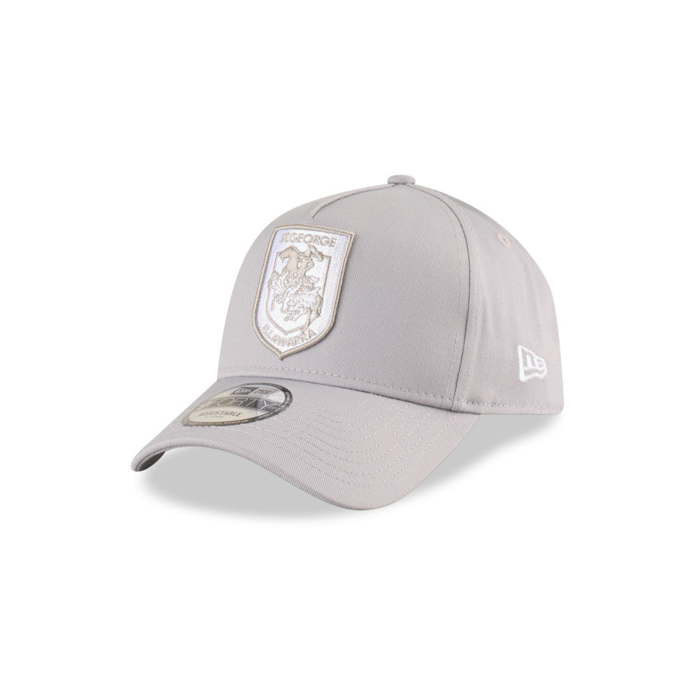 St George Illawarra Dragons Hat - 2025 Grey White 9Forty A-Frame NRL Snapback Cap - New Era